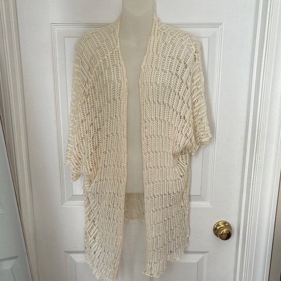 Cream Open-Knit Women's Cardigan - Picture 1 of 1